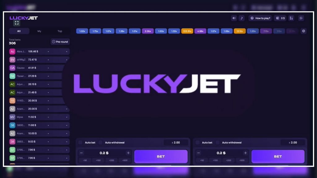 Sitio web oficial del juego Lucky Jet